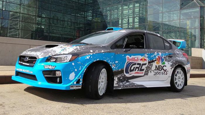 Το 2015 WRX STI είναι προϊόν συνεργασίας των Subaru Rally Team USA, RedBull Global Rallycross και NBC.